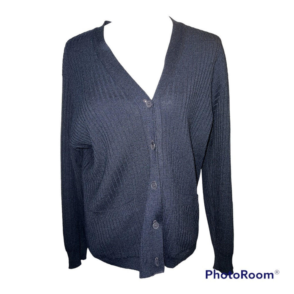 Rodier blue cardigan NWOT
